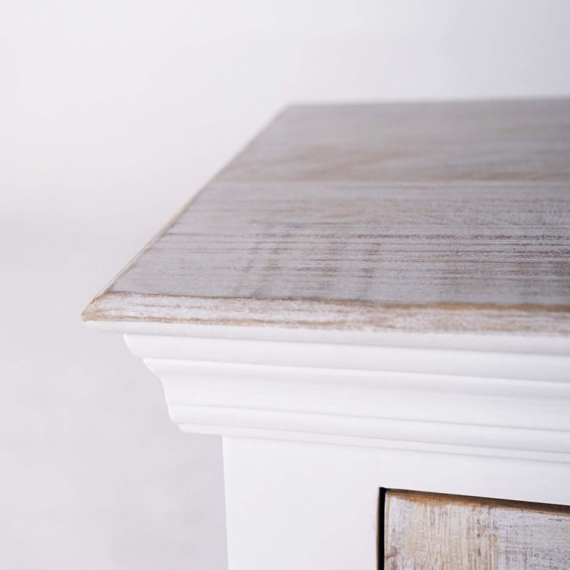 Haltafel in wit massief hout - Sea side