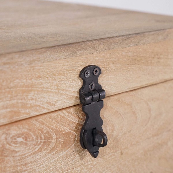 Opbergkist in natuurlijk hout - Haven