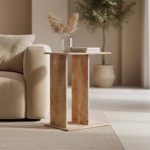 Bijzettafeltje in massief hout - Luno