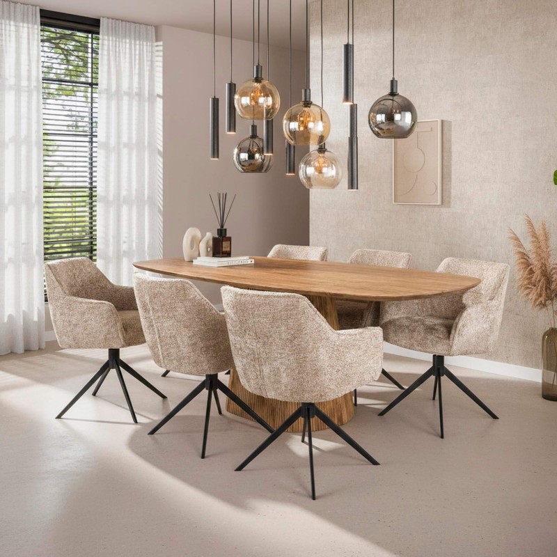 Moderne draaifauteuil voor de eetkamer - Eliot