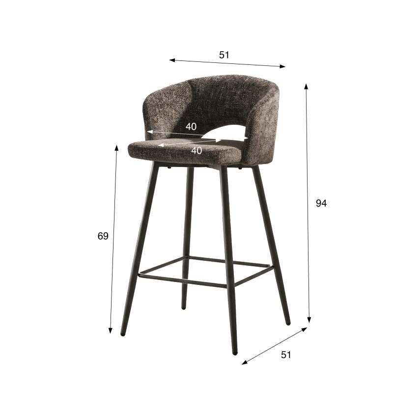 Design keukenbarkruk - Nex