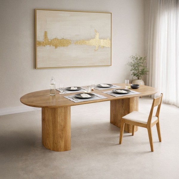 Massief houten tafel 200 cm - Luna