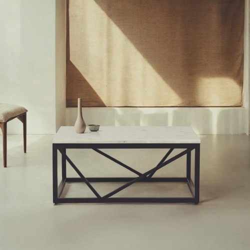 Salontafel vierkant marmer wit - Verona