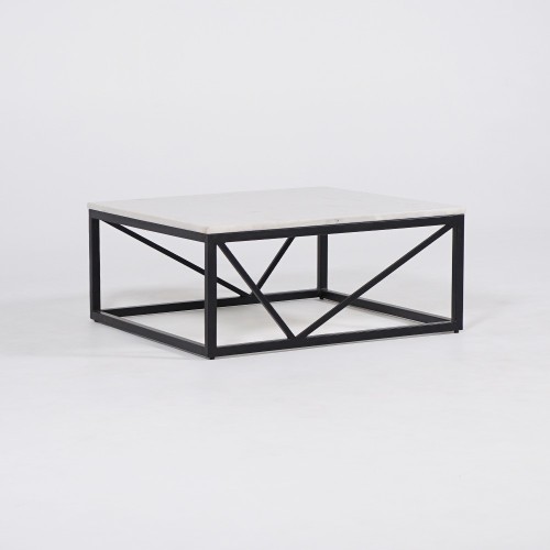 Salontafel vierkant marmer wit - Verona