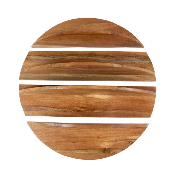 Ronde wandplank in massief hout – Koda
