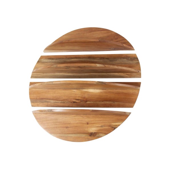 Ronde wandplank in massief hout – Koda