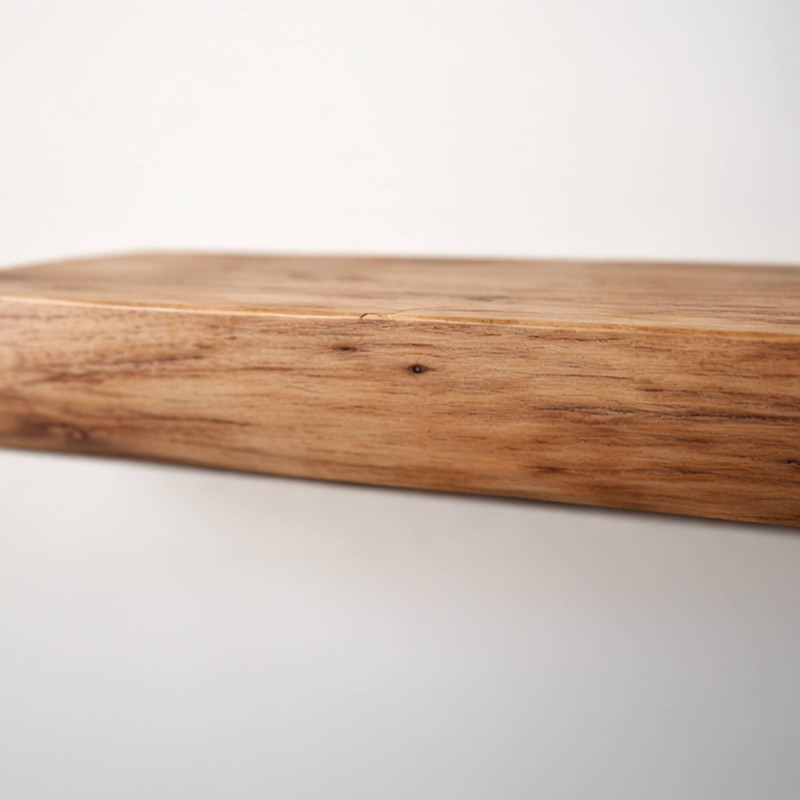 wandplank in natuurlijk hout met onzichtbare bevestiging (set van 3) - Rack