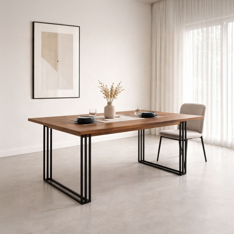 Massief houten tafel - Queens