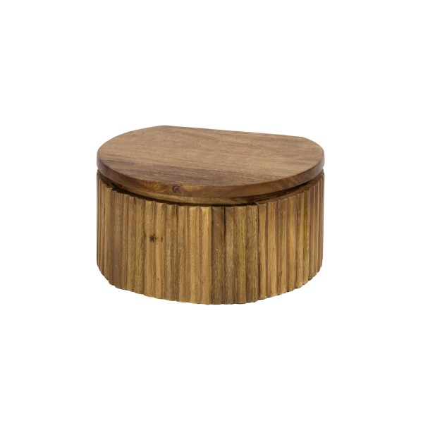 Hangend nachtkastje van naturel hout met lade – Kent