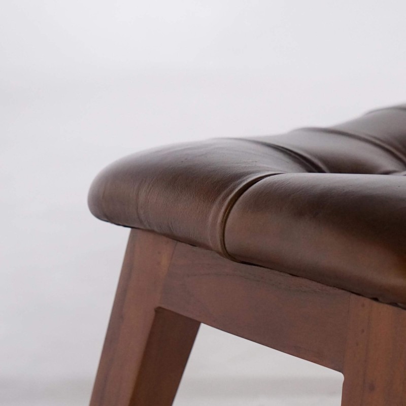 Lederen krukje - Plaza