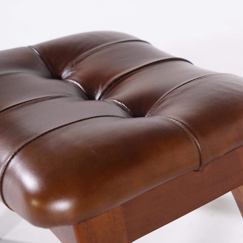 Lederen krukje - Plaza