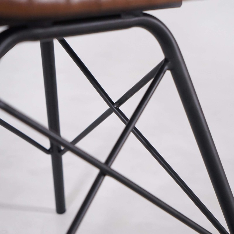 Bruine leren stoel - Chelsea