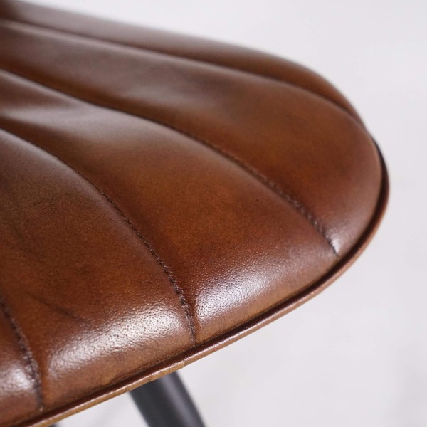 Vintage stoel in echt leer - District
