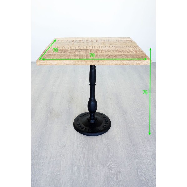 Vierkante bistrotafel 70 cm