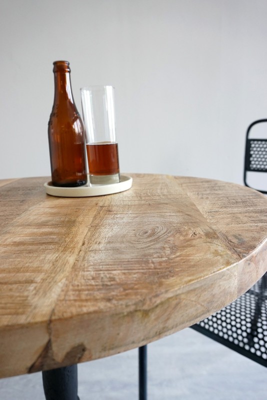 Ronde industriële bistrotafel 60 cm