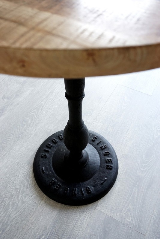 Ronde industriële bistrotafel 60 cm
