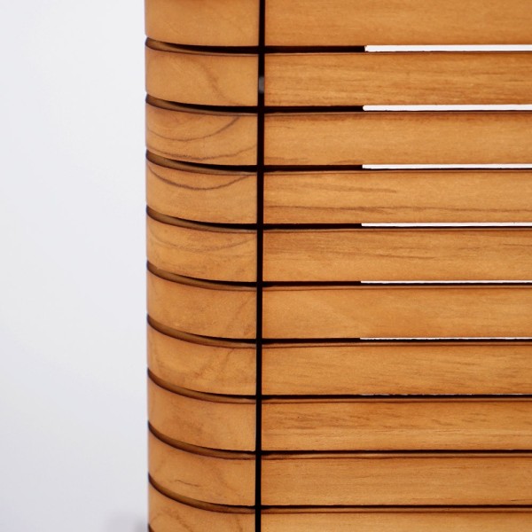 Badkamermeubel in teakhout, hangend - Lattis