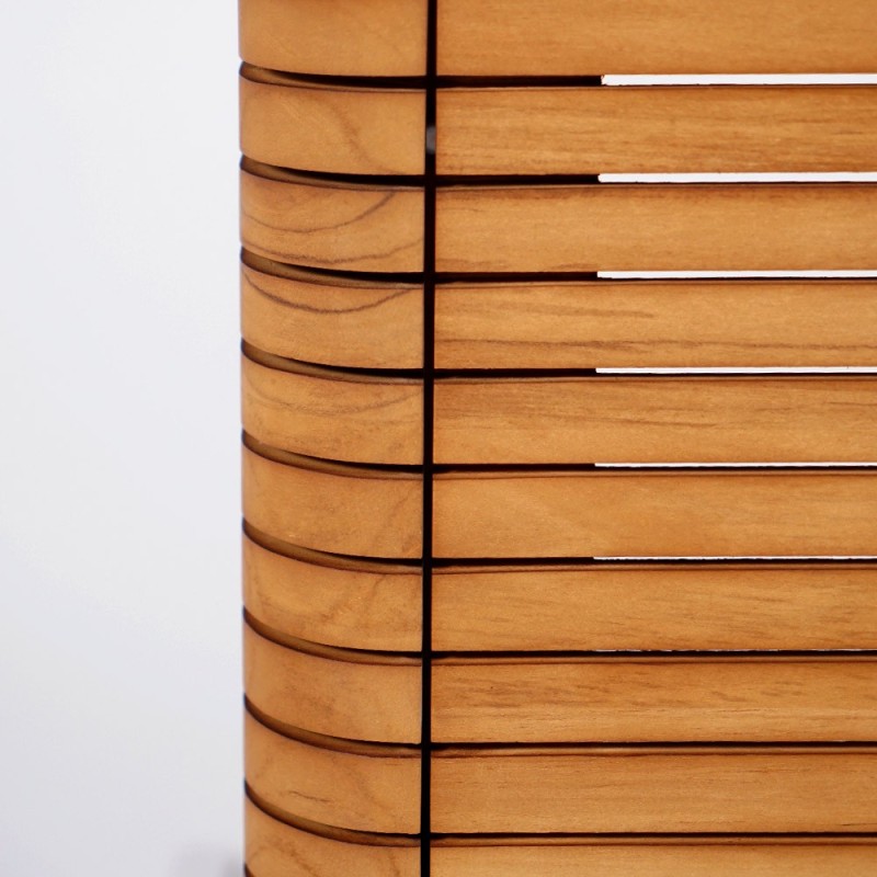 Badkamermeubel in teakhout, hangend - Lattis