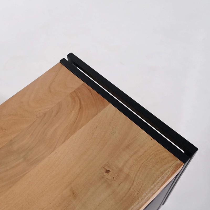 Tv-meubel in hout en metaal 220 cm - Liverpool