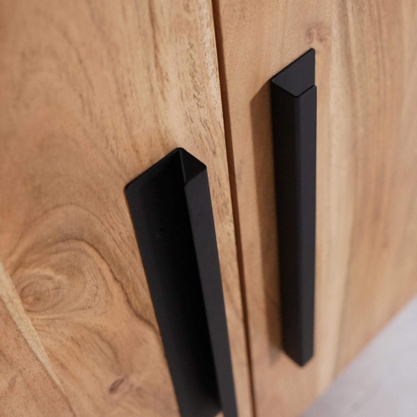 Industrieel dressoir in massief hout 100 cm - Liverpool