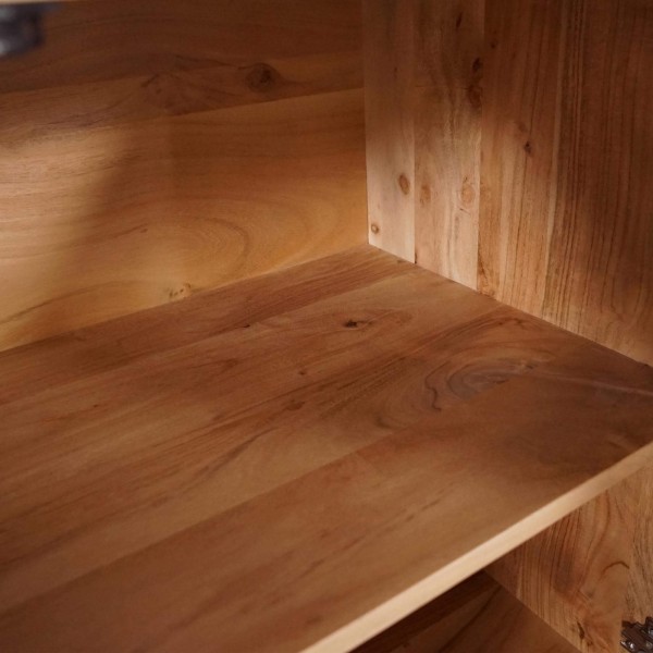 Industrieel dressoir in massief hout 100 cm - Liverpool