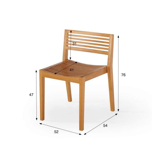 Tuinstoel van teakhout - Kaito