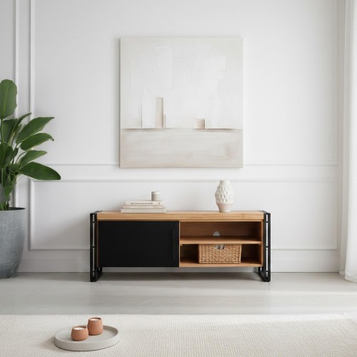 Tv-meubel in massief hout...