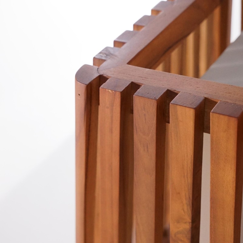 Buitenlamp van teakhout H40 cm - Nori