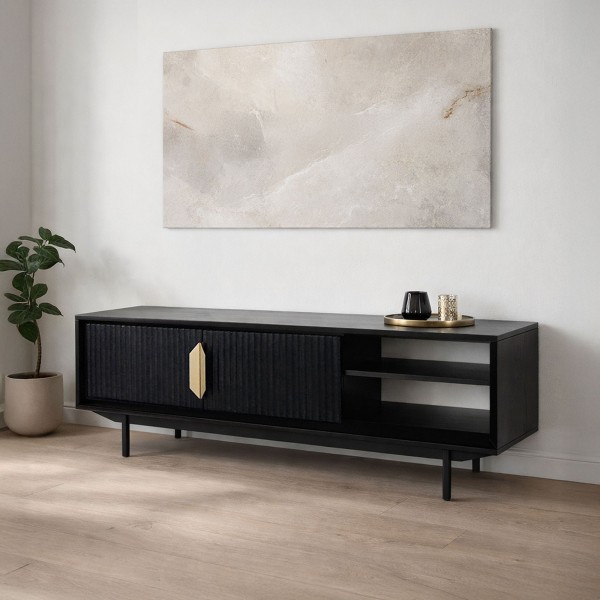 Natuurlijk houten TV-meubel - Selena