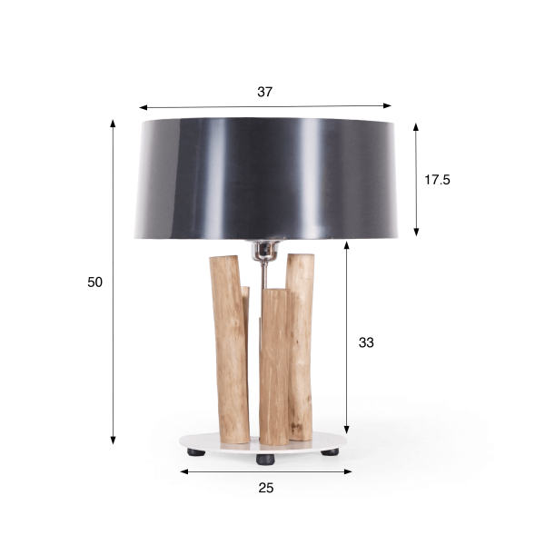 Design houten nachtlamp - Petrea
