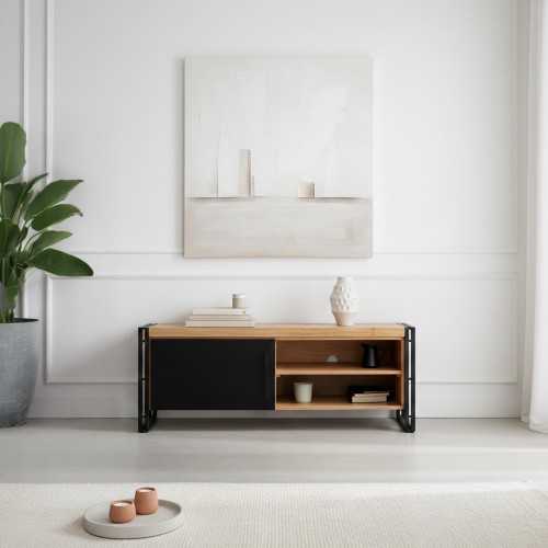 Tv-meubel in massief hout...