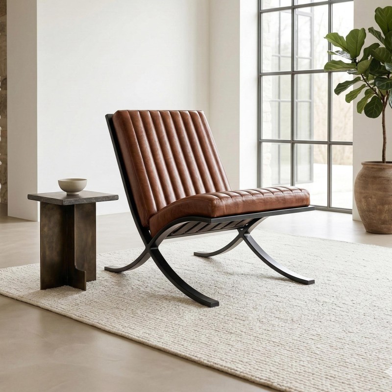 Cuba lederen fauteuil