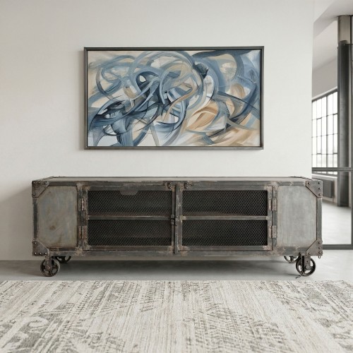 Industrieel TV meubel natuurlijke afwerking