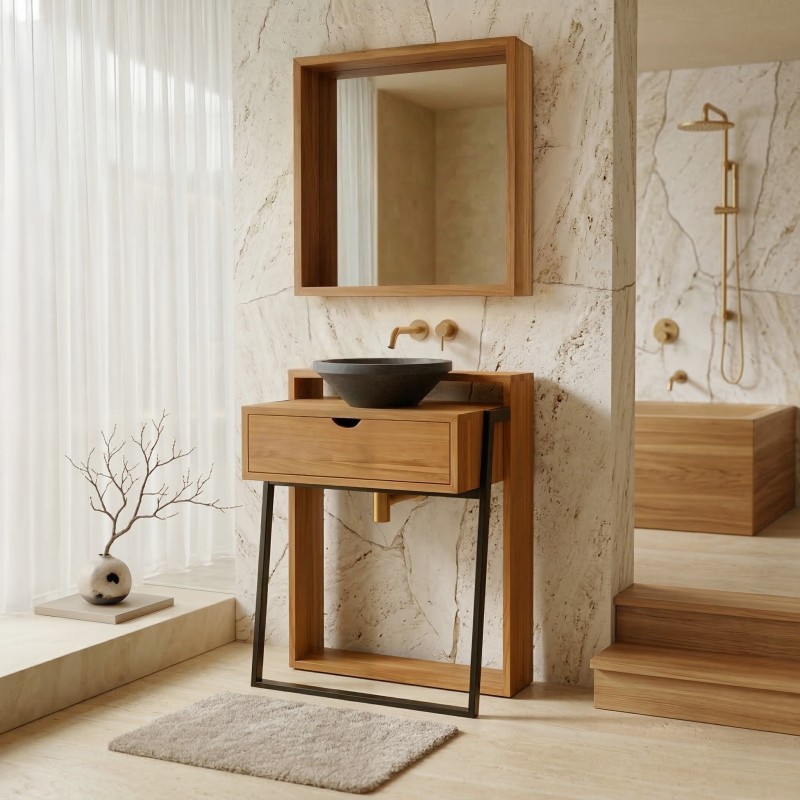 Massief teak badkamermeubels - Arya