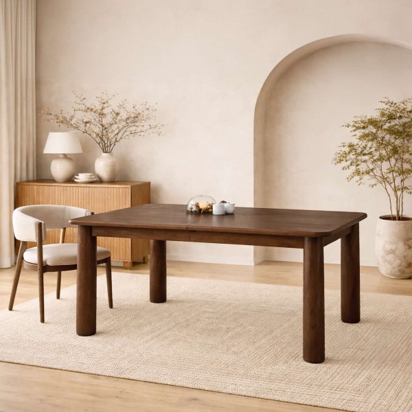 Uitschuifbare massief houten tafel 160-200cm - Cara
