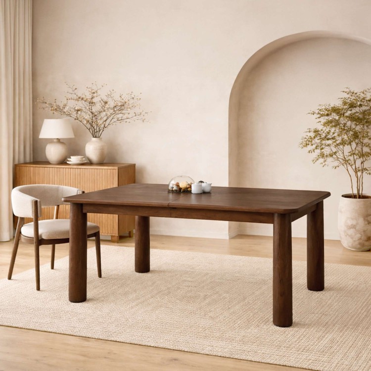 Uitschuifbare massief houten tafel 160-200cm - Cara