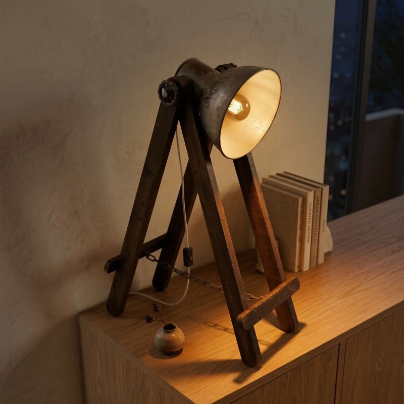 Industriële schraaglamp