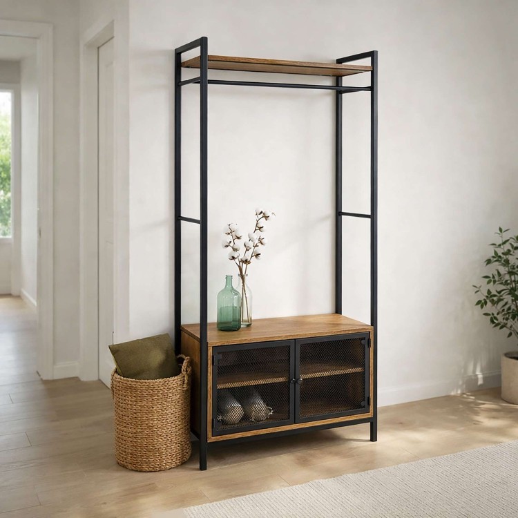 Entree garderobe met kapstok