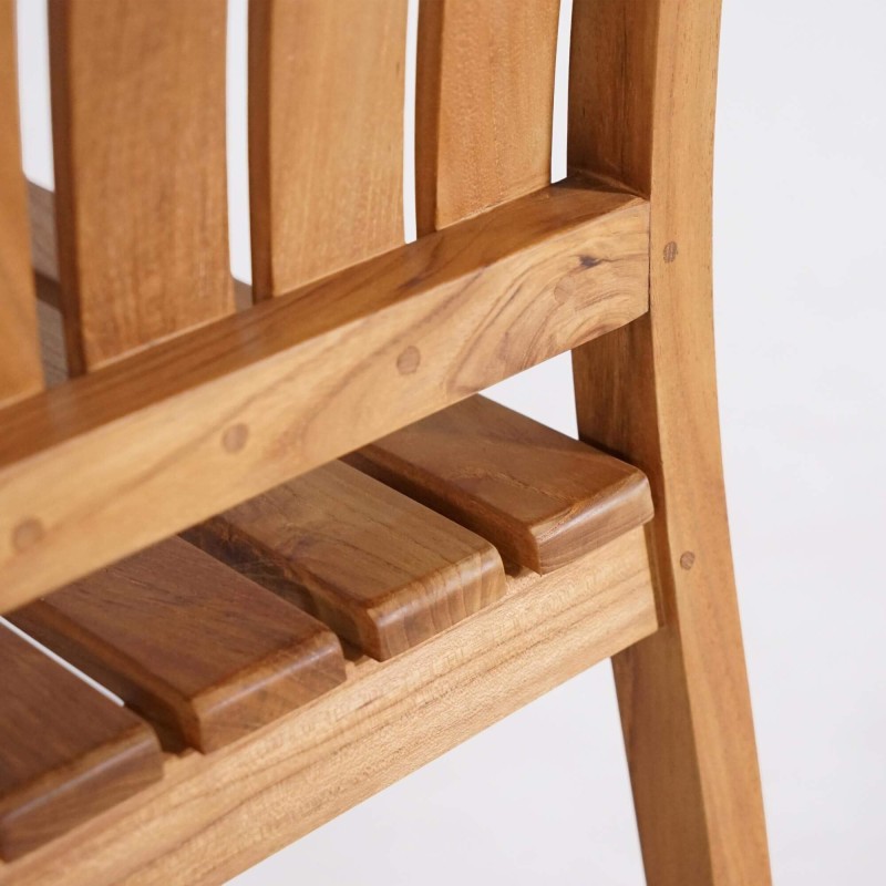 Tuinset met tafel en stoelen in teakhout voor 6 personen