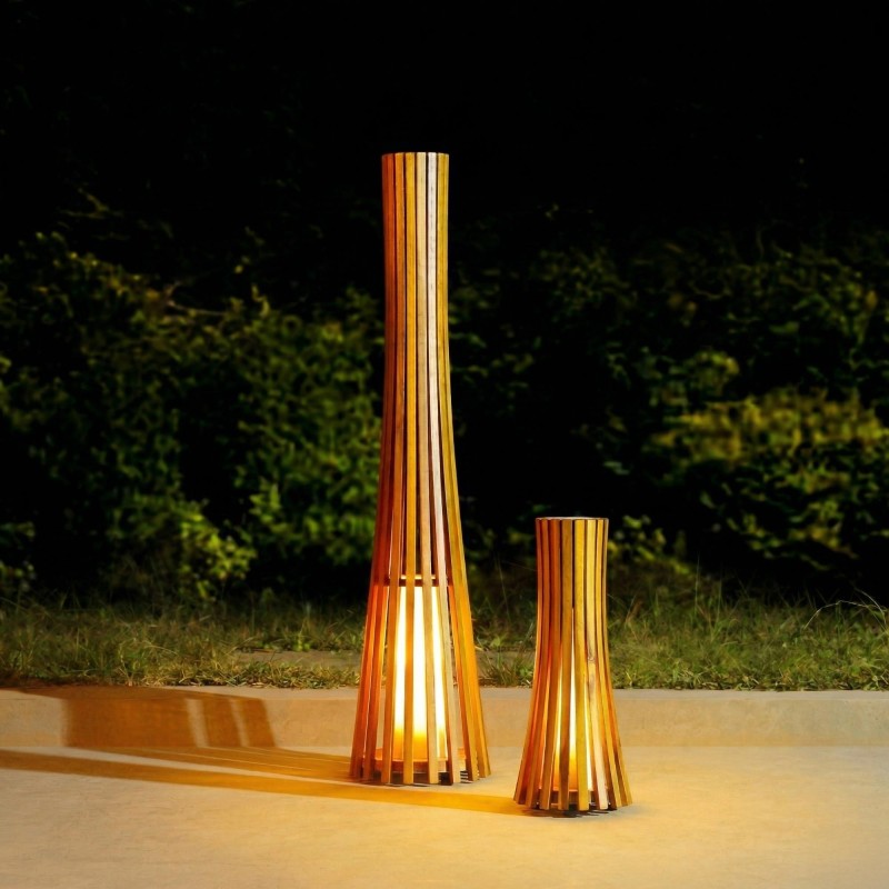 Vloerlamp in teakhout H100 cm - Liven