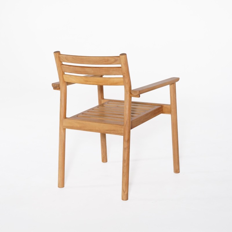 Tuinset met tafel en stoelen in teakhout voor 4 personen