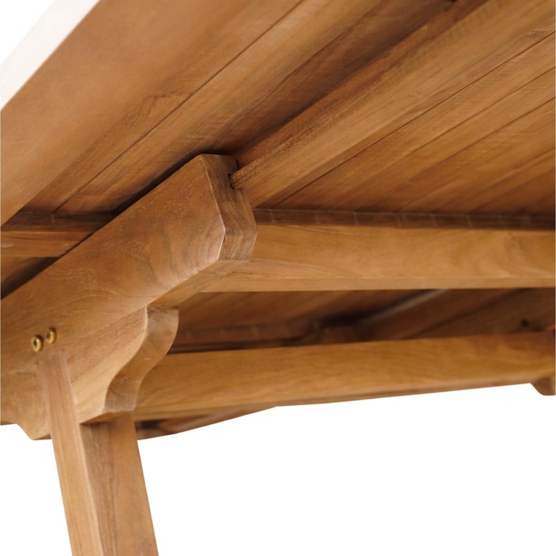 Uitschuifbare tuintafel in teakhout - Kiro