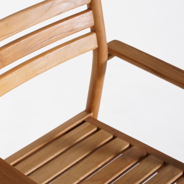 Tuinset met tafel en stoelen in teakhout voor 4 personen - Sento