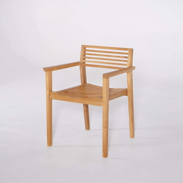 Tuinset met tafel en stoelen in teakhout voor 4 personen