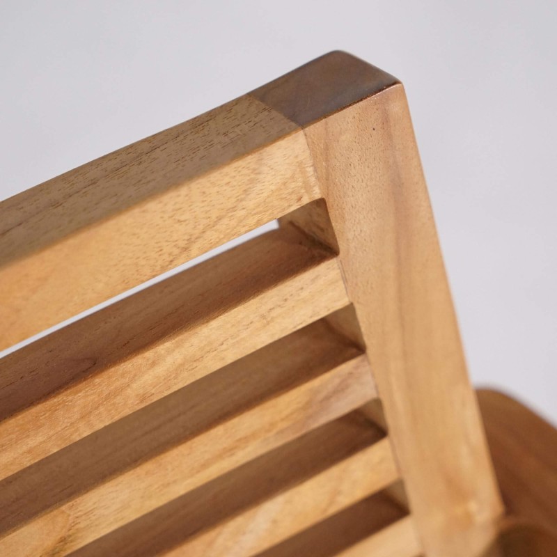 Tuinset met tafel en stoelen in teakhout voor 4 personen