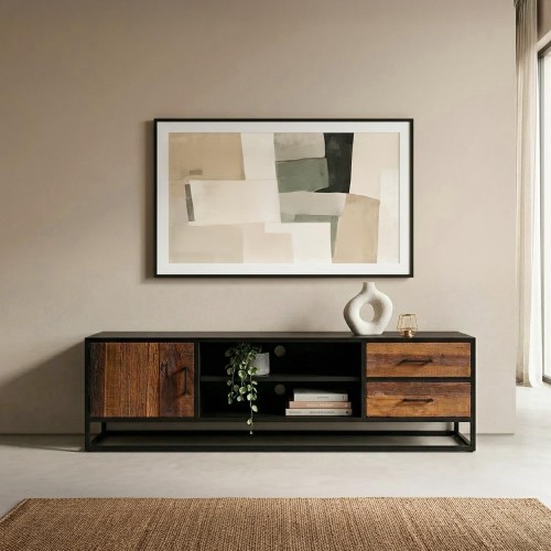 Industriële TV-meubel van gerecycleerd hout - Recycled