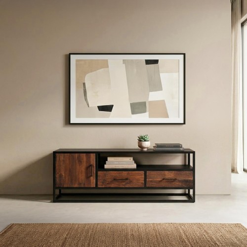 Industrieel TV-meubel van gerecycleerd hout - Recycled