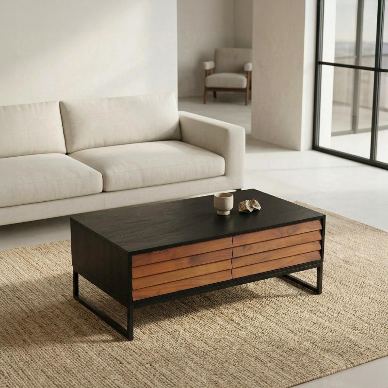 Natuurhouten salontafel - Tamara