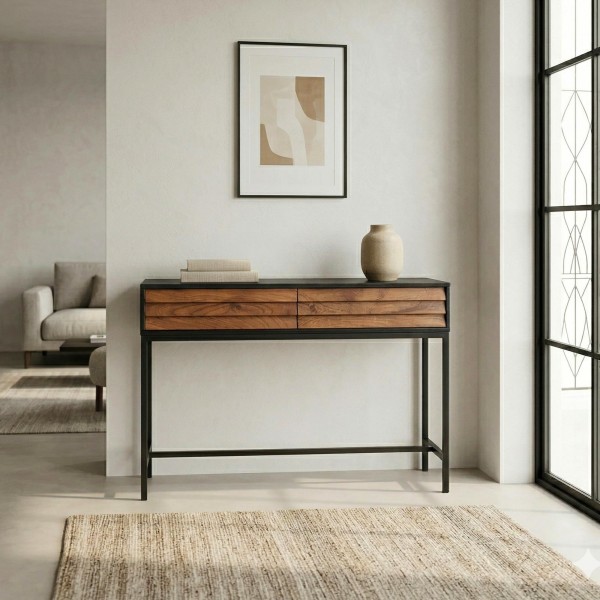 Consoletafel van natuurlijk hout 120cm - Tamara