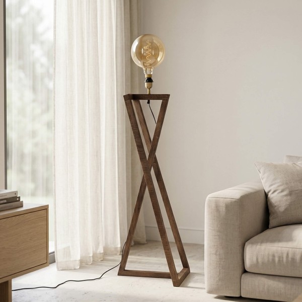 Vloerlamp van natuurlijk hout - Kyoto